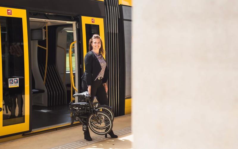 <p>Voor kleinere stukjes. Lichte fiets, dus makkelijk meenemen in de trein.</p>
